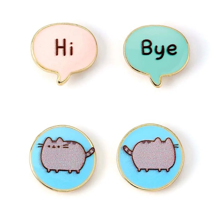 Pusheen the Cat Hi, Bye Stud Earrings - Pusheen