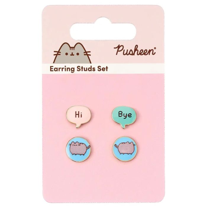 Pusheen the Cat Hi, Bye Stud Earrings - Pusheen