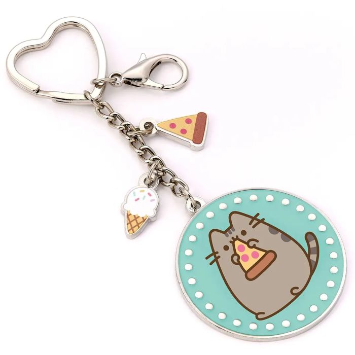 Pusheen the Cat with Pizza Keychain - Pusheen