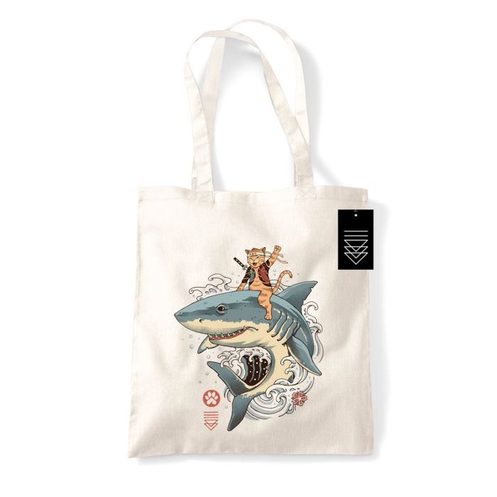 Catana Shark - Pyramid & Vincent Trinidad - Tote Bag / Stoffen Tas