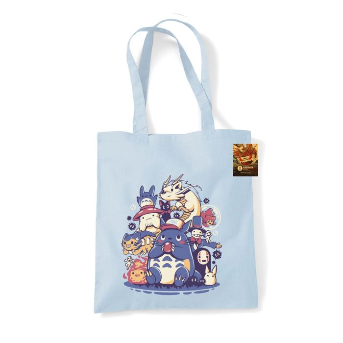 Ghibli (Spirited Creatures) - Pyramid & Ilustrata - Tote Bag / Stoffen Tas