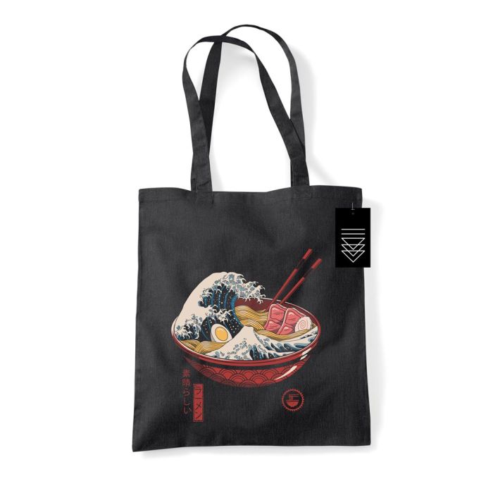 The Great Ramen Wave - Pyramid & Vincent Trinidad - Tote Bag / Stoffen Tas