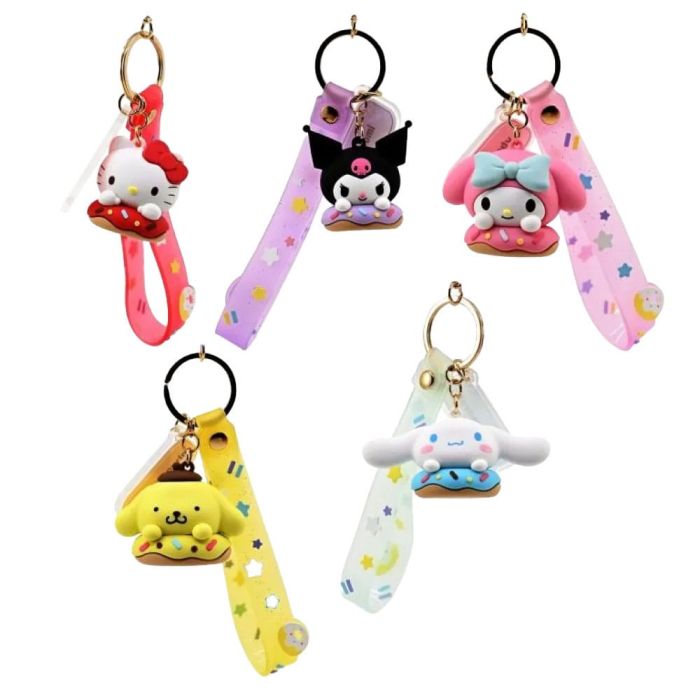 Donuts Series Keychain with Hand Strap - Yume - Sanrio