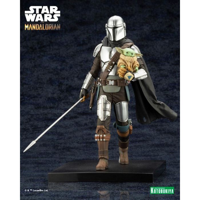 The Mandalorian - Mandalorian & Grogu ARTFX PVC Statue