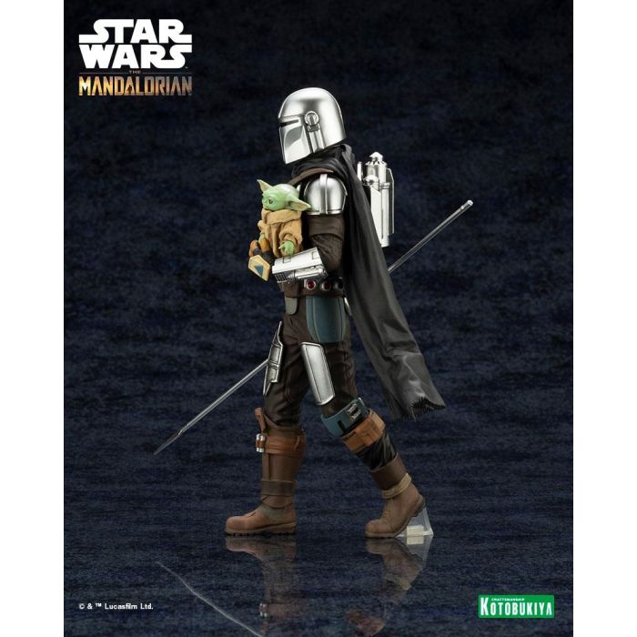 The Mandalorian - Mandalorian & Grogu ARTFX PVC Statue