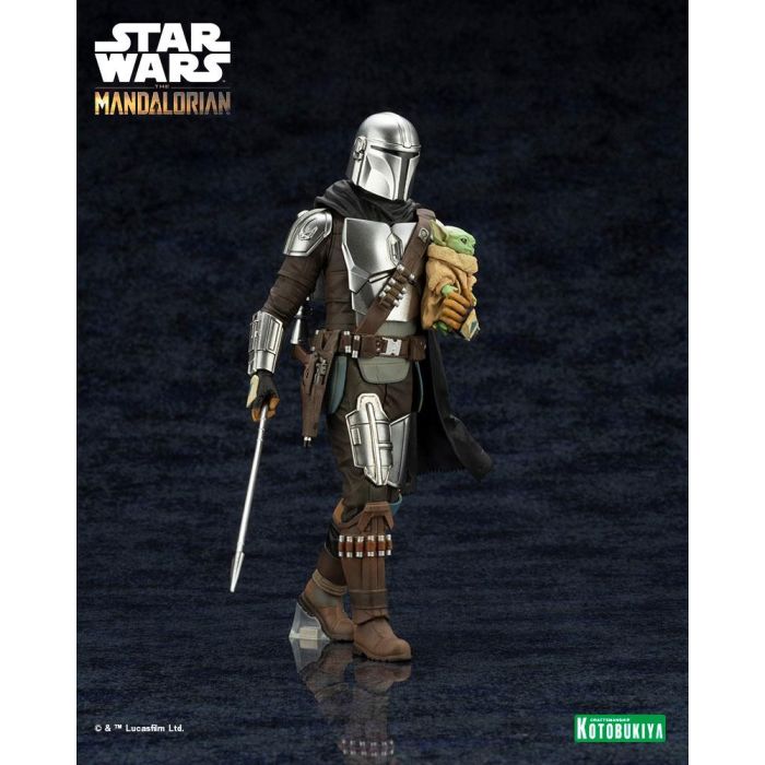 The Mandalorian - Mandalorian & Grogu ARTFX PVC Statue